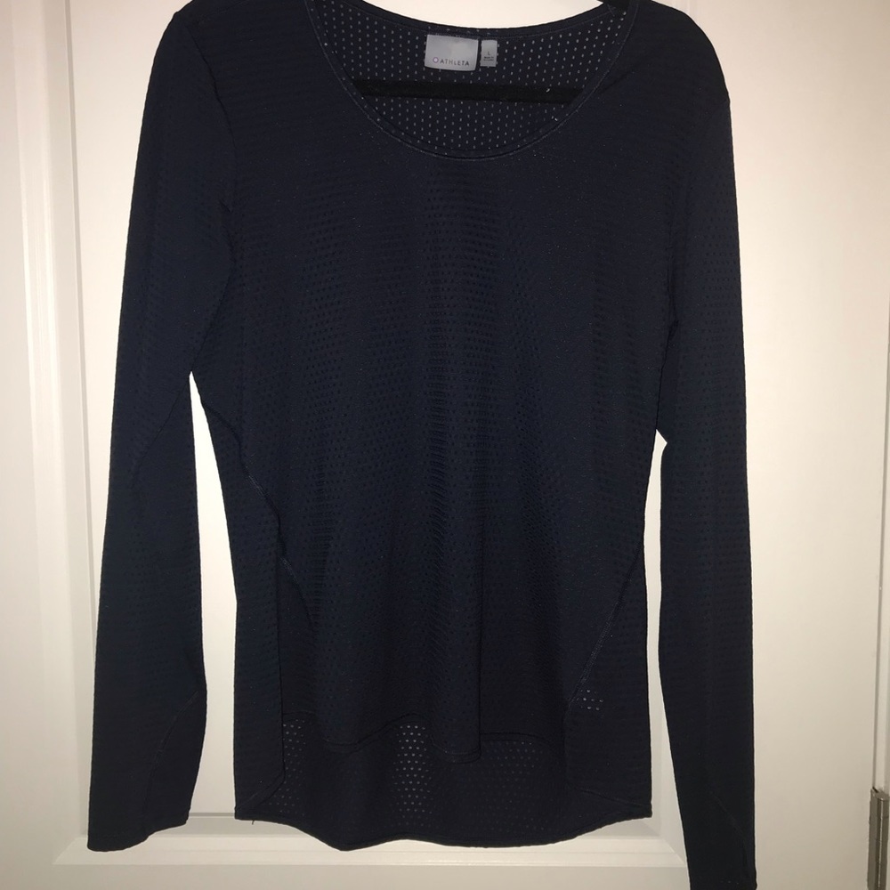 Athleta long sleeve workout top